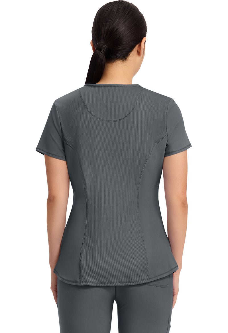 Pewter - V-Neck Top (Back)