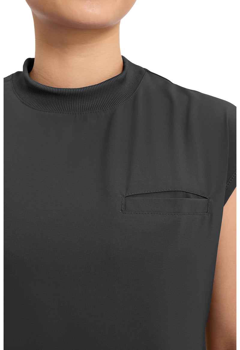 black - Mock Neck Top (View 2)