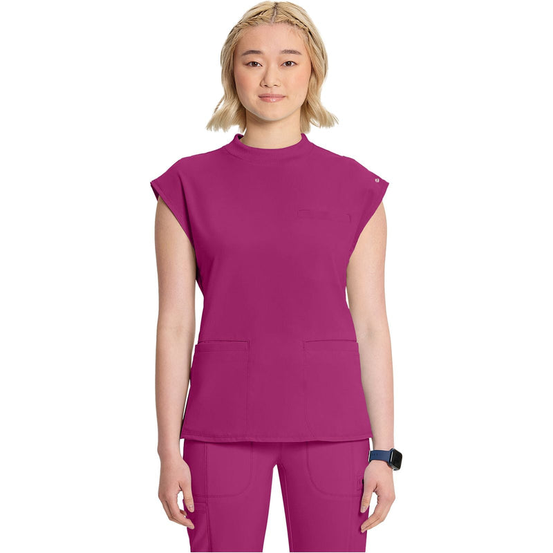 future fuchsia - Mock Neck Top