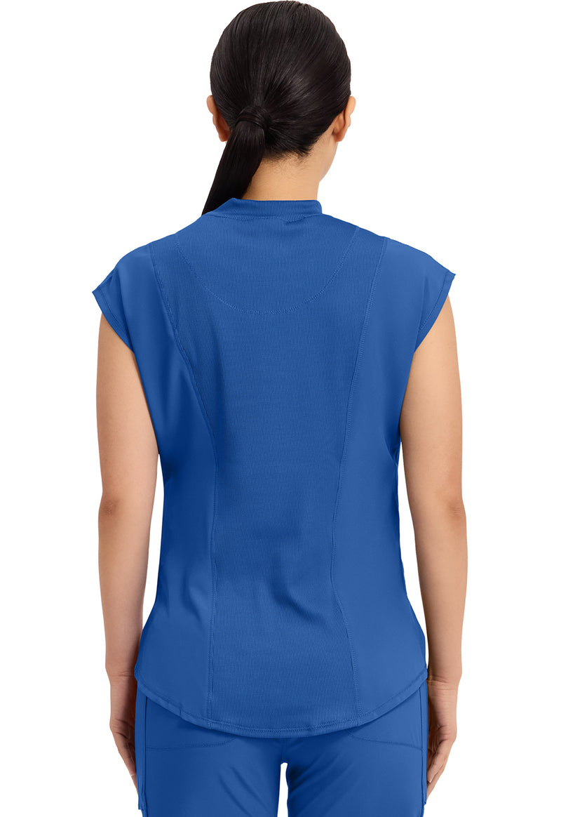 Royal - Cherokee IN Infinity Women Scrub Top - Back View