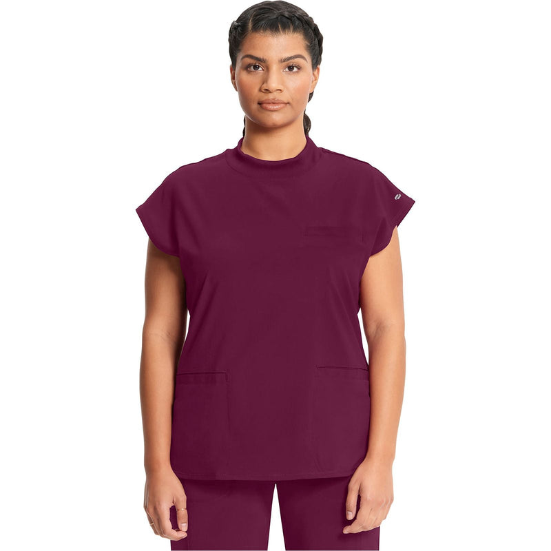 wine - Mock Neck Top