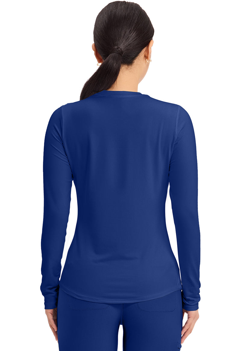 Galaxy Blue - Long Sleeve Underscrub Knit Tee (Back)