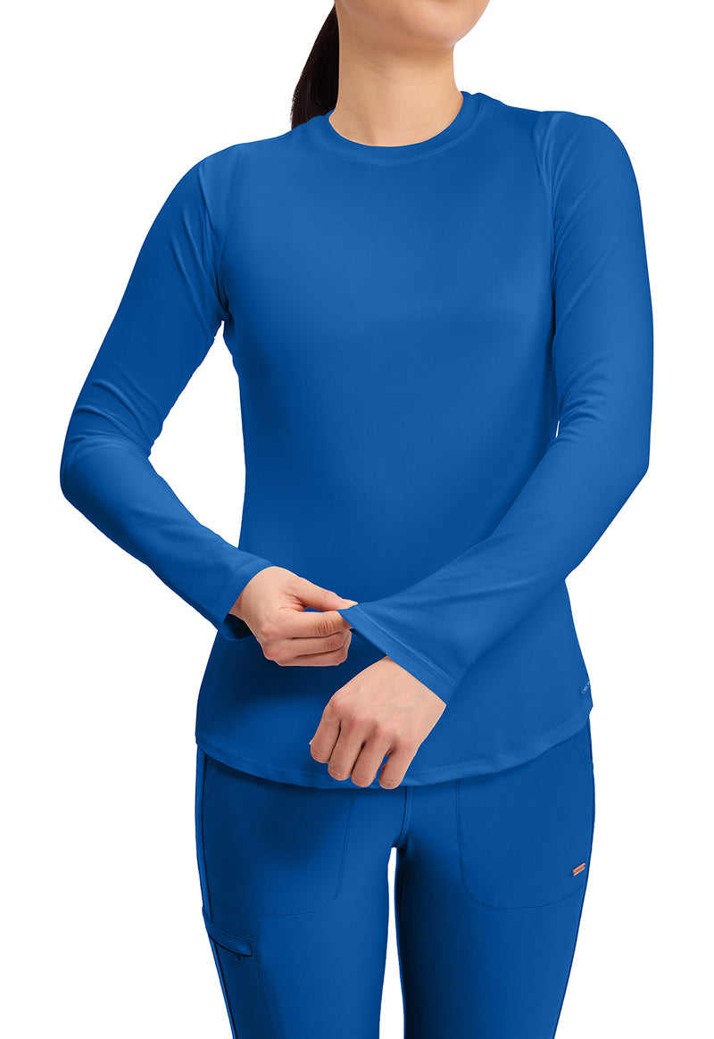 Royal - Long Sleeve Underscrub Knit Tee (View 2)