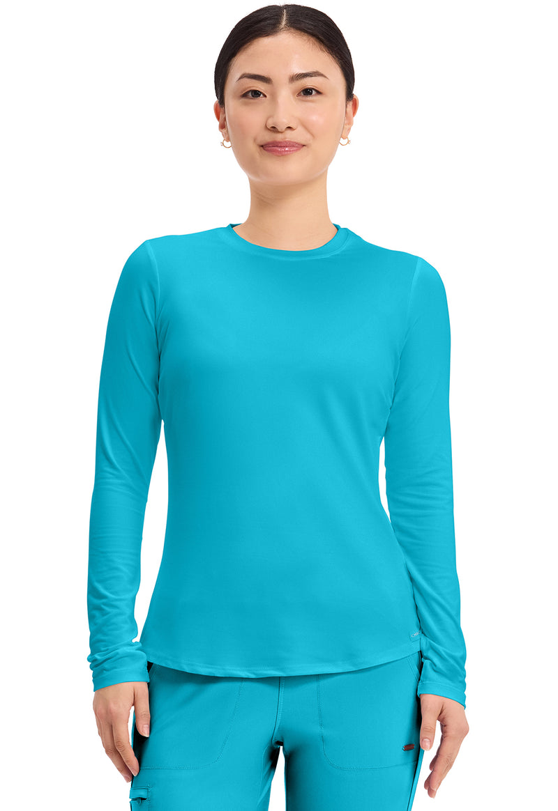 Turquoise - Long Sleeve Underscrub Knit Tee