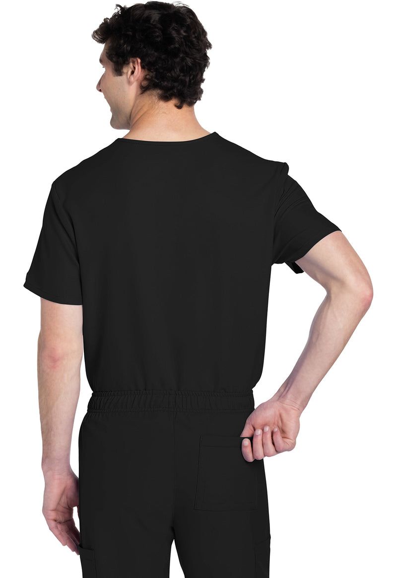 Black - Cherokee WW Originals Ultra Unisex Scrub Top - Back View