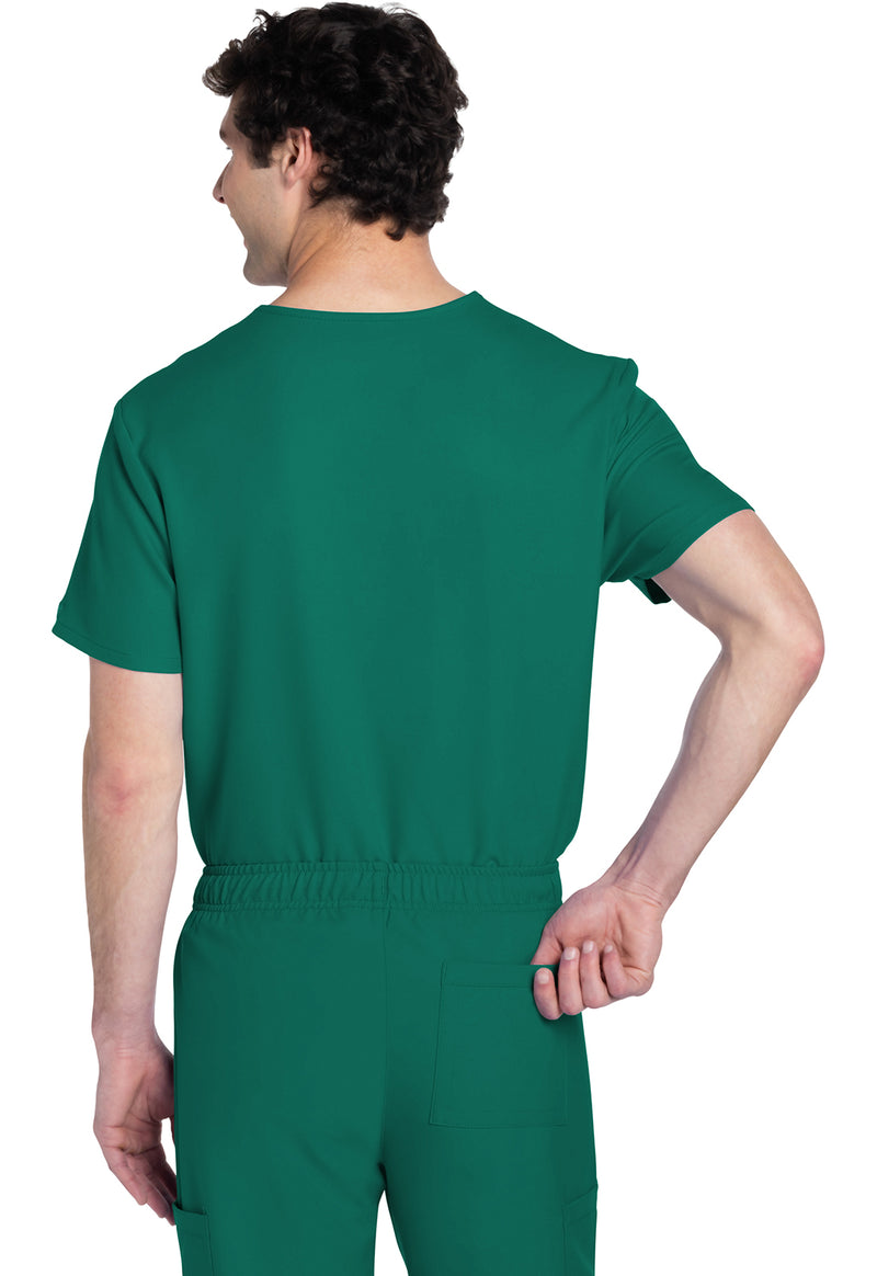 Hunter Green - Cherokee WW Originals Ultra Unisex Scrub Top - Back View