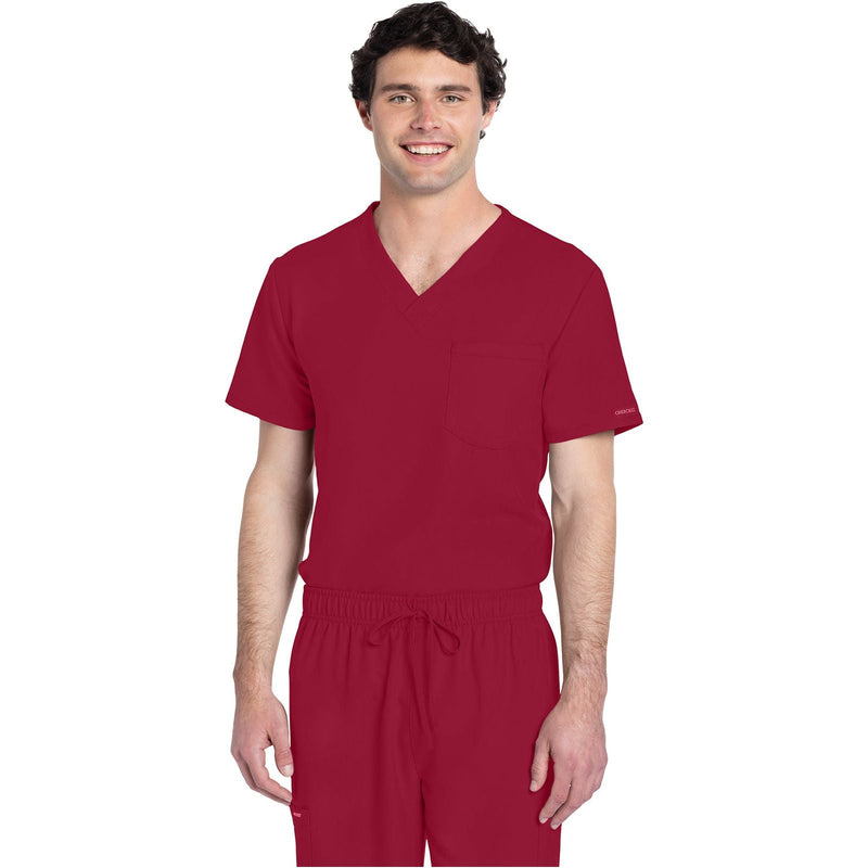 red - Unisex V-Neck Top