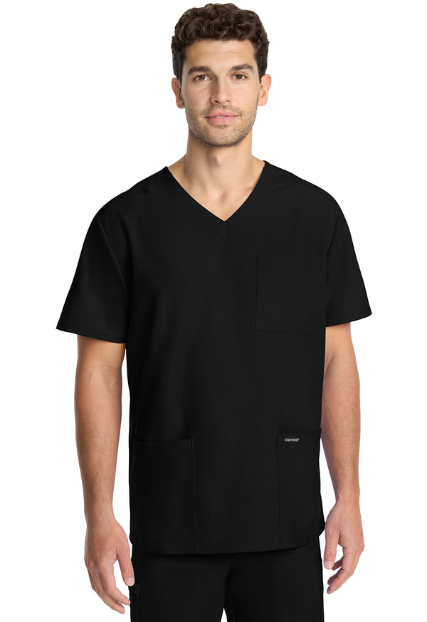 Men's 3-Pocket V-Neck Scrub Top