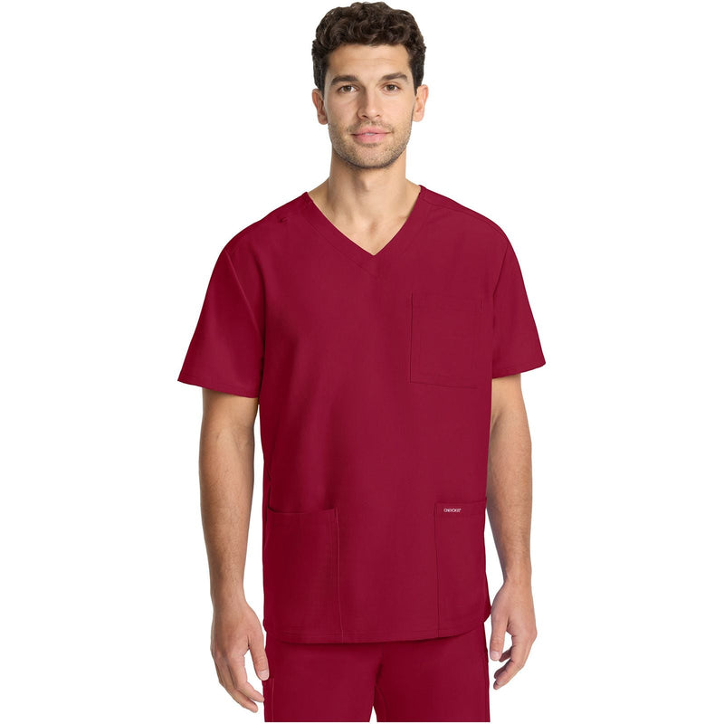 red - Men's Tuck-in V-Neck Top