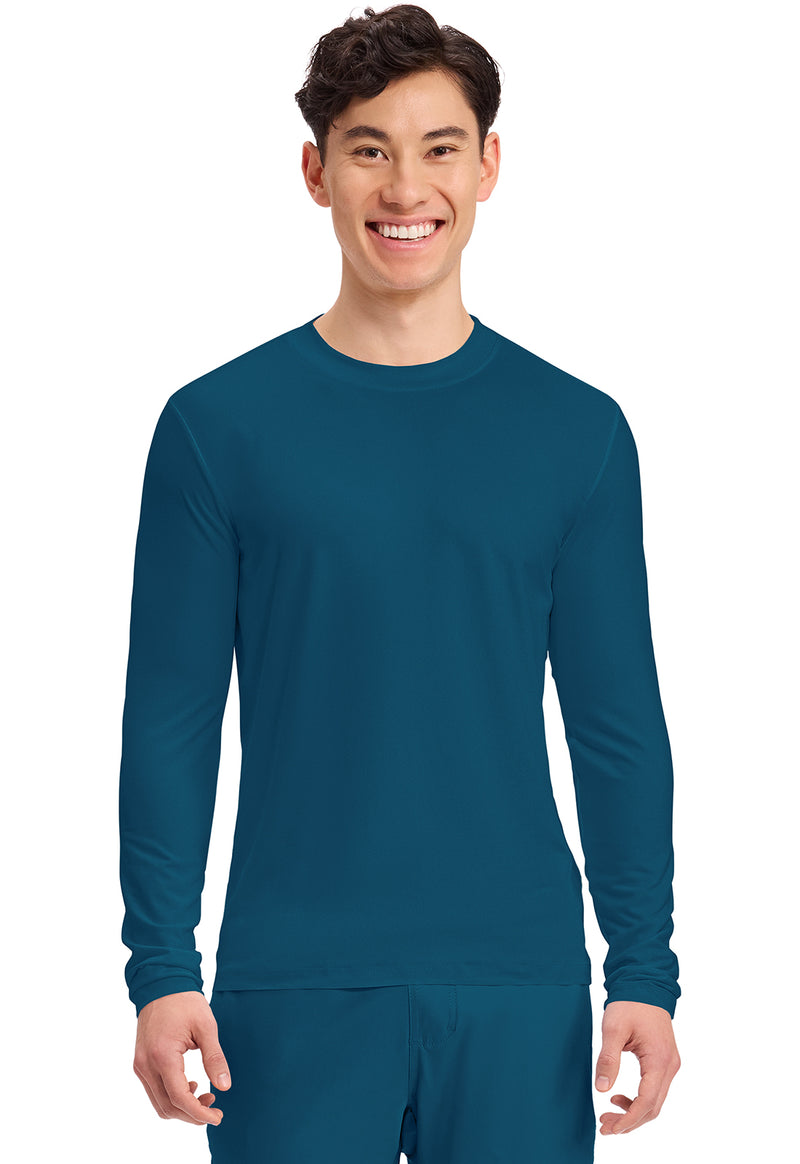 Caribbean Blue - Men's Long Sleeve Underscrub Knit Tee
