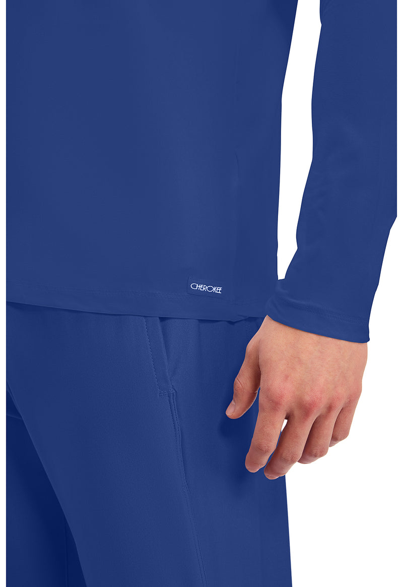 Galaxy Blue - Men's Long Sleeve Underscrub Knit Tee (View 3)