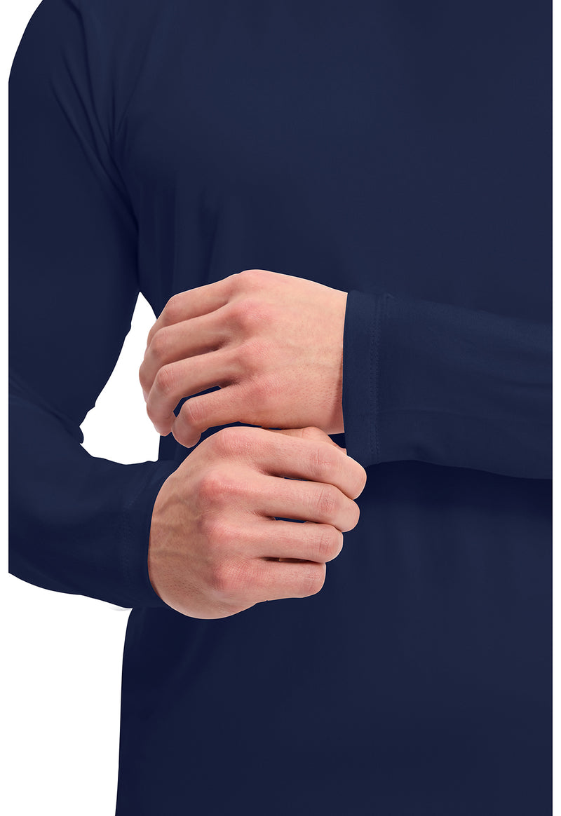 Navy - Men's Long Sleeve Underscrub Knit Tee (View 2)