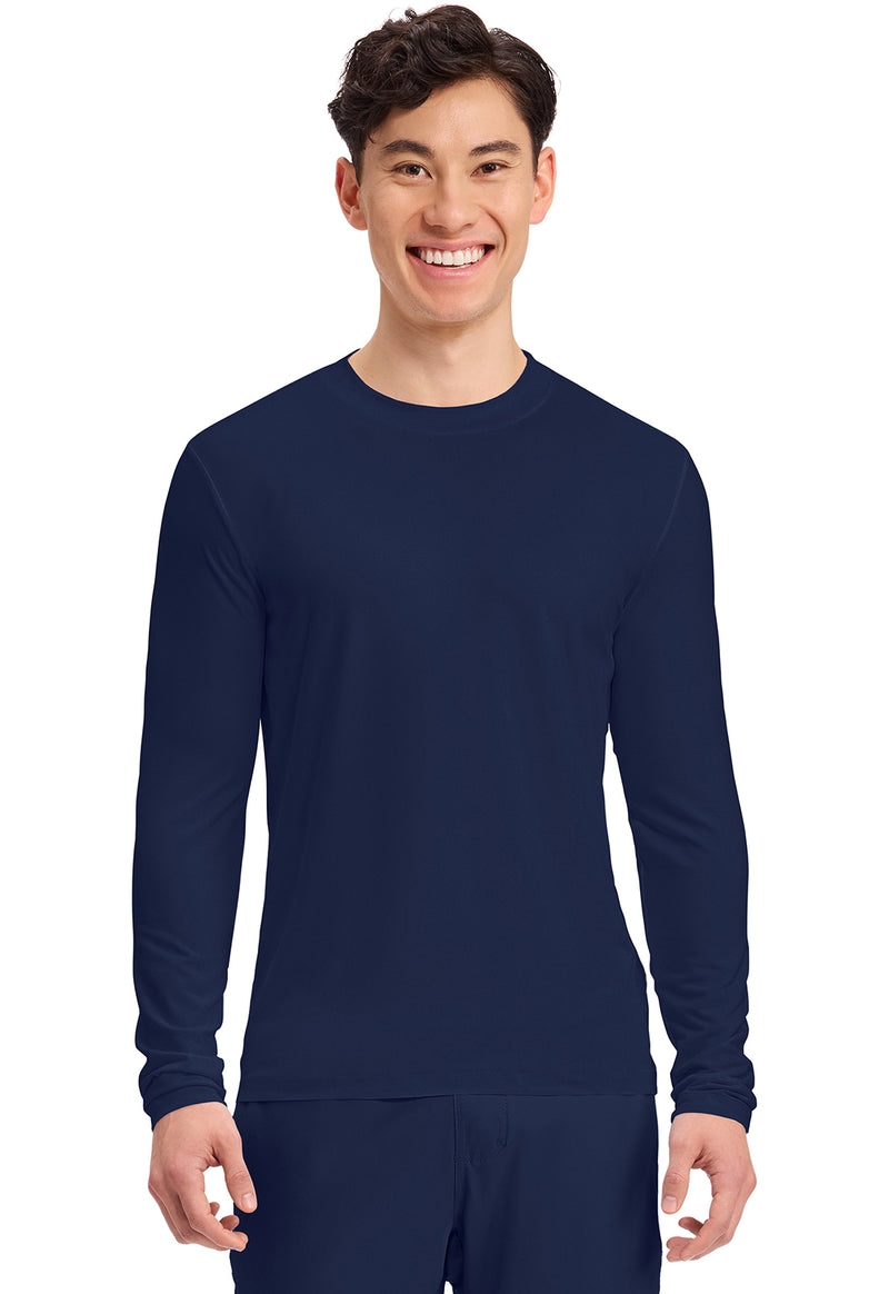 Navy - Men's Long Sleeve Underscrub Knit Tee