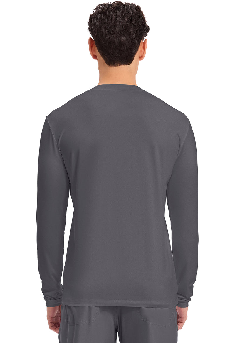 Pewter - Men's Long Sleeve Underscrub Knit Tee (Back)