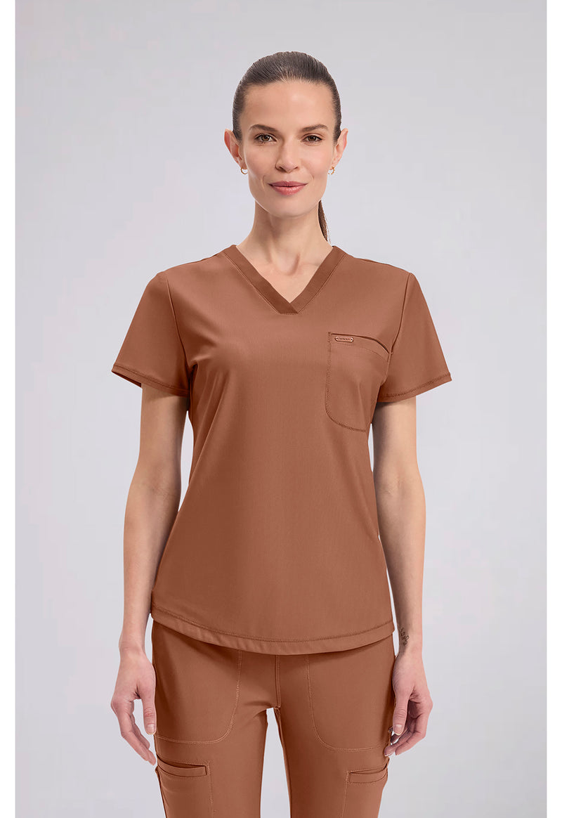 Caffè Mocha - Tuckable V-Neck Top
