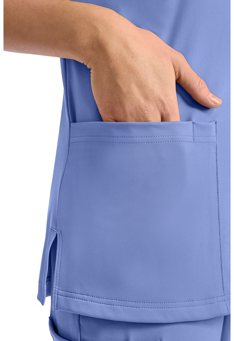 Ciel - Women's 2-Pocket V-Neck Scrub Top (View 3)