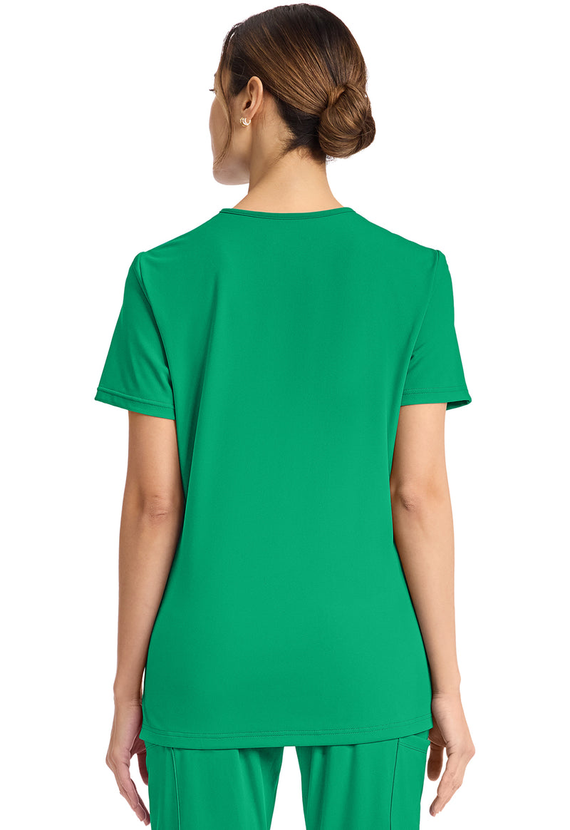 Green Apple - Cherokee Achieve Women Scrub Top - Back View