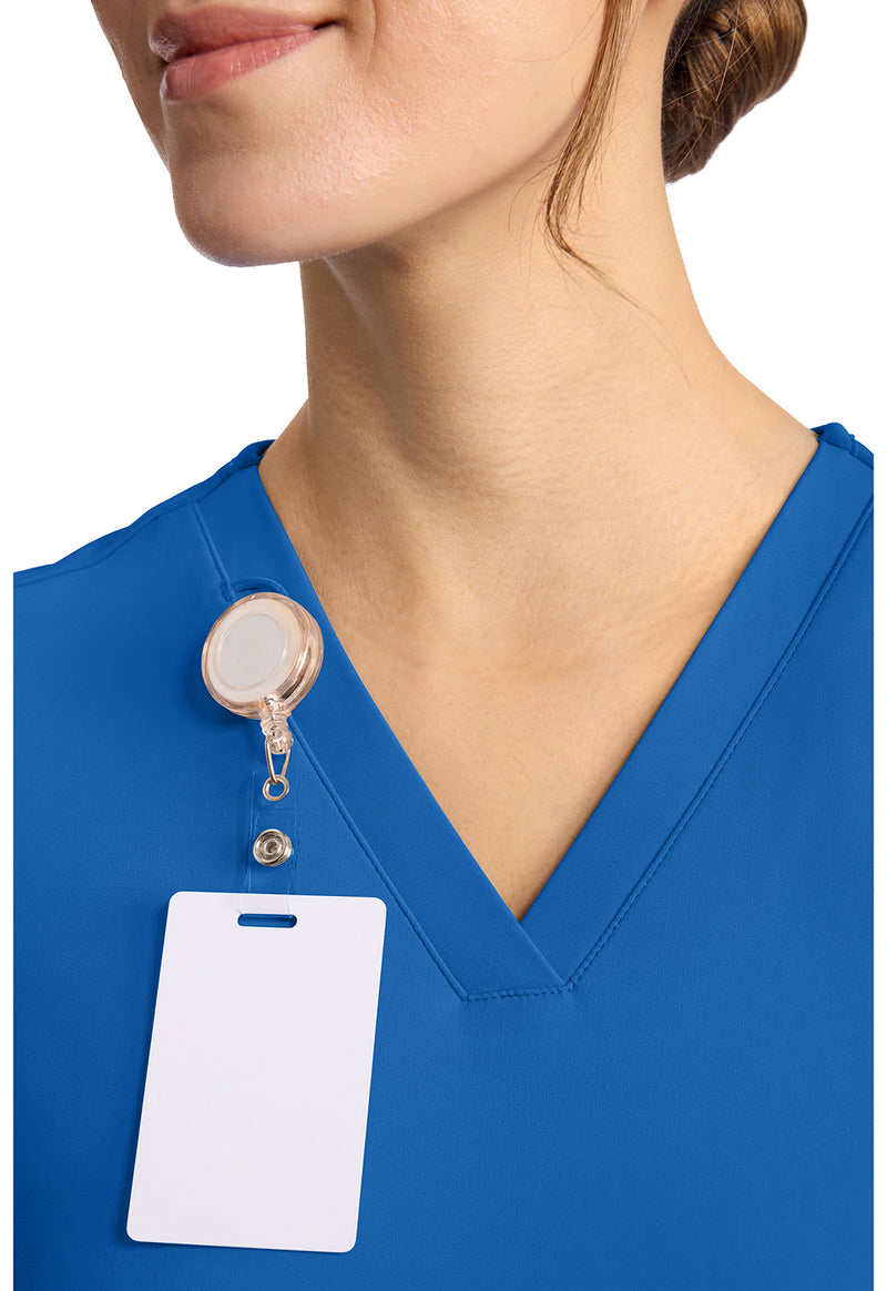 royal - Women's 2-Pocket V-Neck Top (View 2)