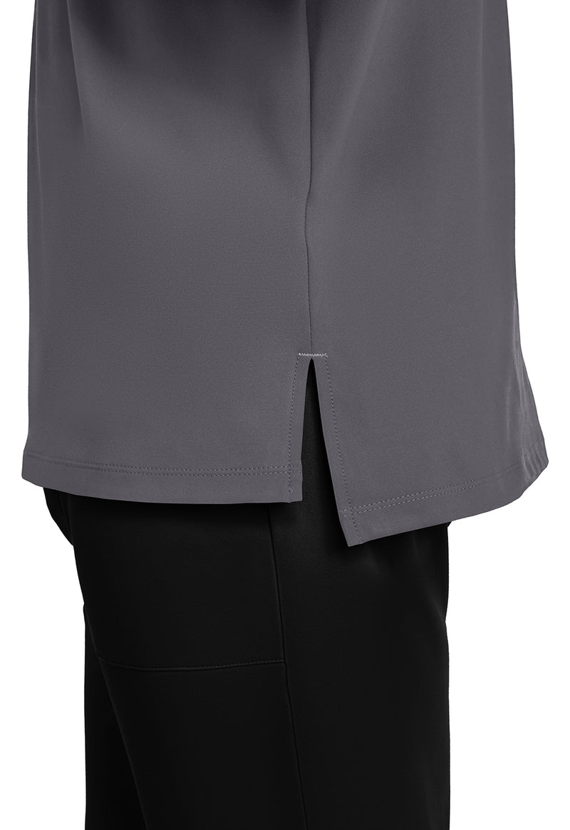 Pewter - Men's 1-Pocket Tuck-In Scrub Top (View 4)