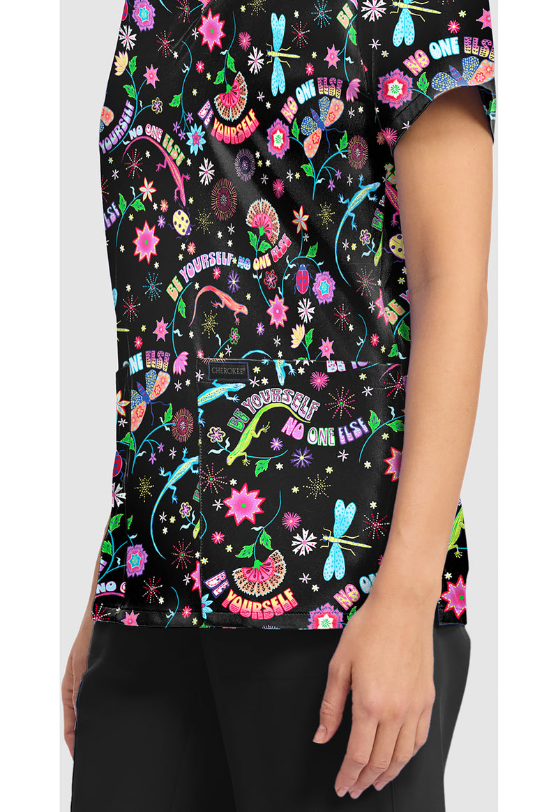 Celebrate You - Women's Print V-Neck Top (View 3)