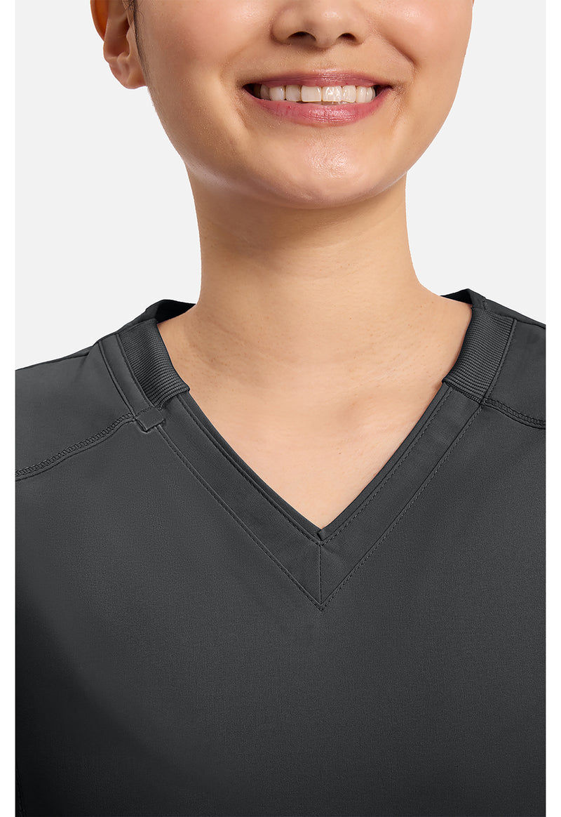 Black - Women's V-Neck Scrub Top (View 2)