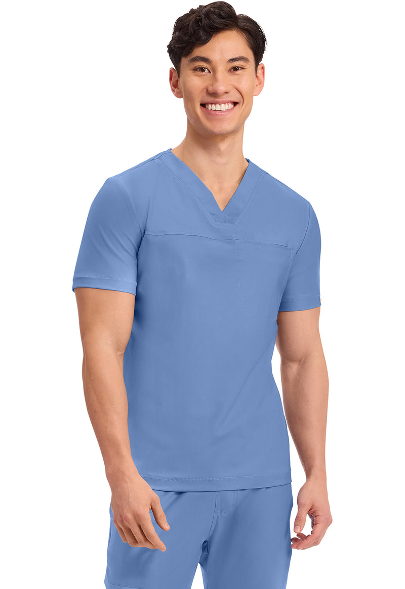 Ciel Blue - Men's Tuckable V-Neck Top