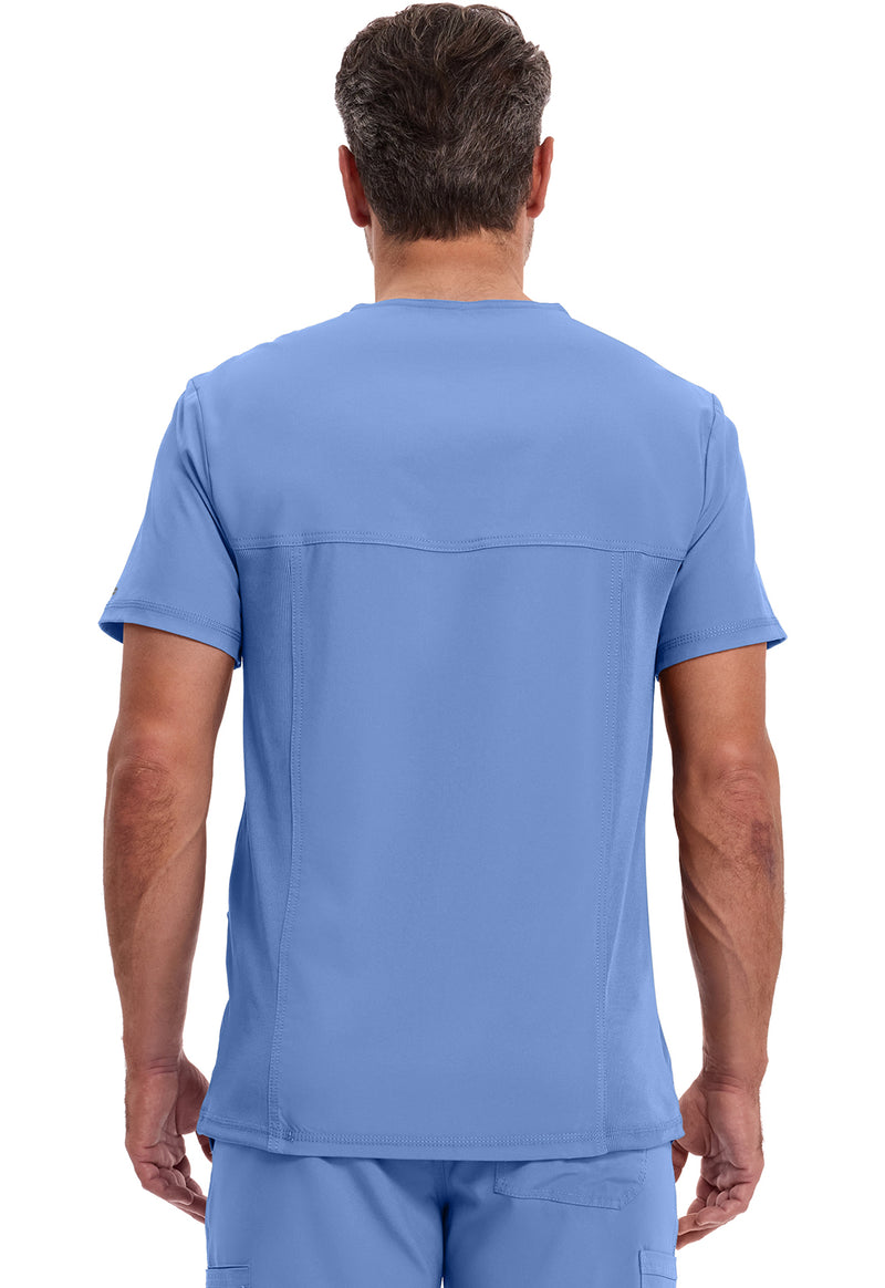 Ciel - Cherokee IN Infinity Men Scrub Top - Back View