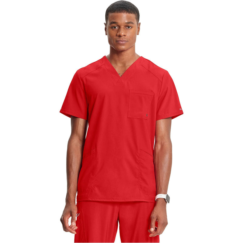 red - Men's V-Neck Top