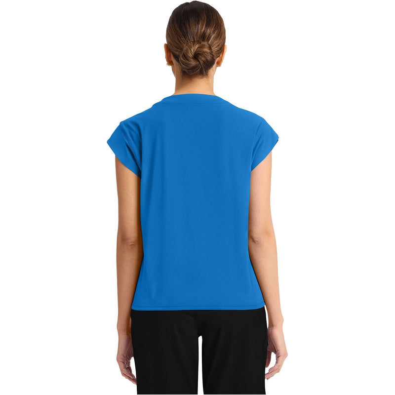 true blue - Women's 1-Pocket Crew Neck Top