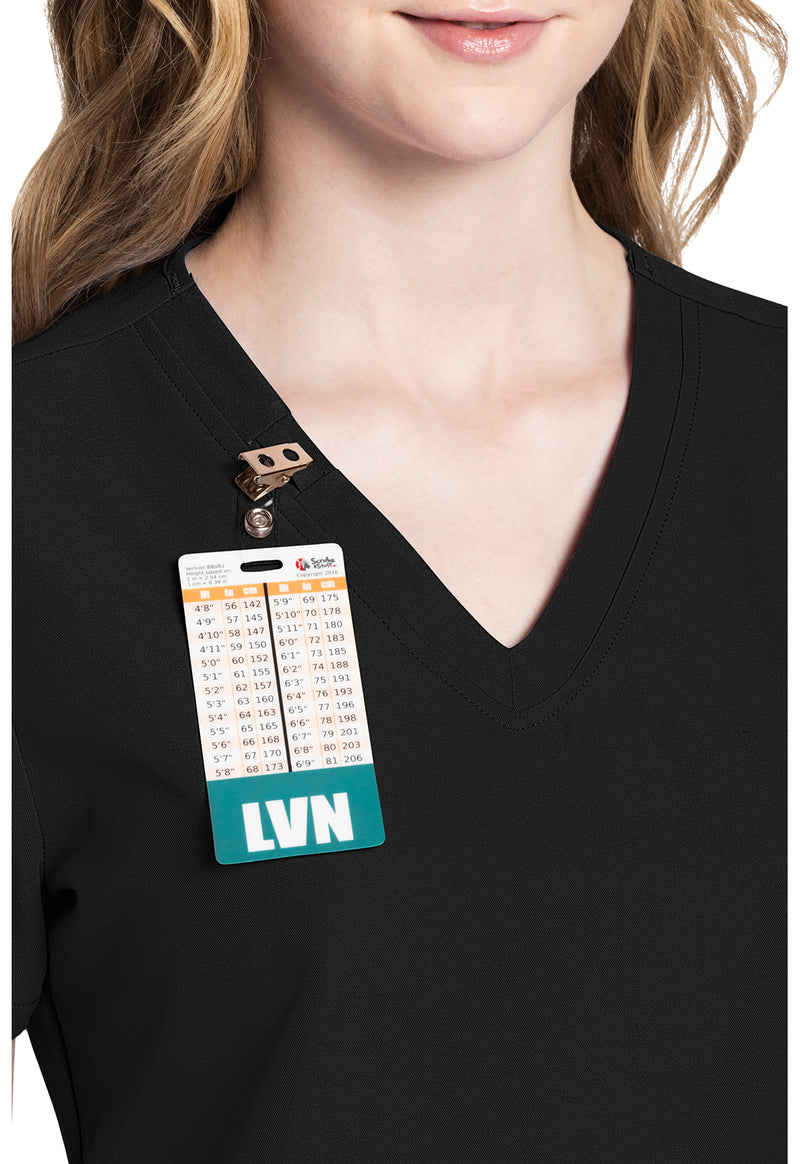 Black - Women's V-Neck Scrub Top (View 2)