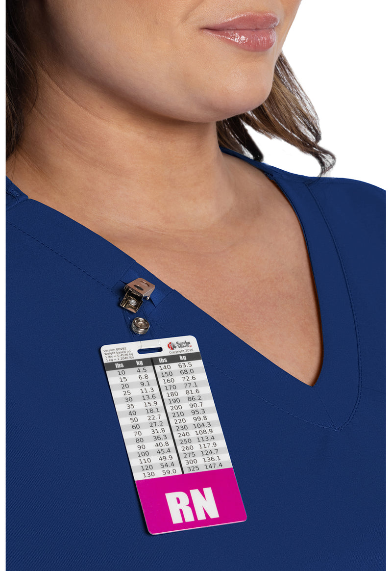 Galaxy Blue - Women's V-Neck Scrub Top (View 2)