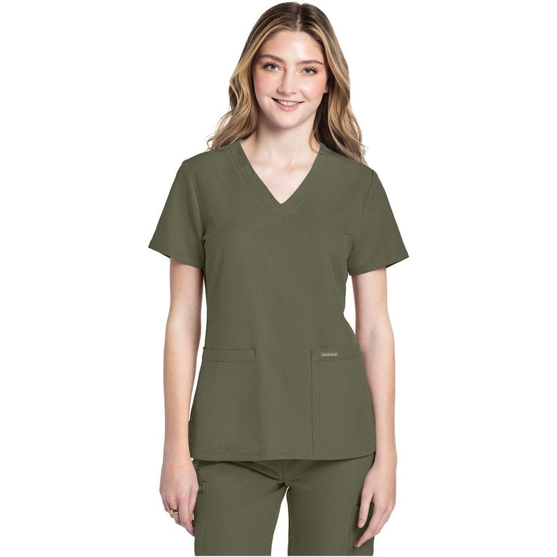 olive - V-Neck Top