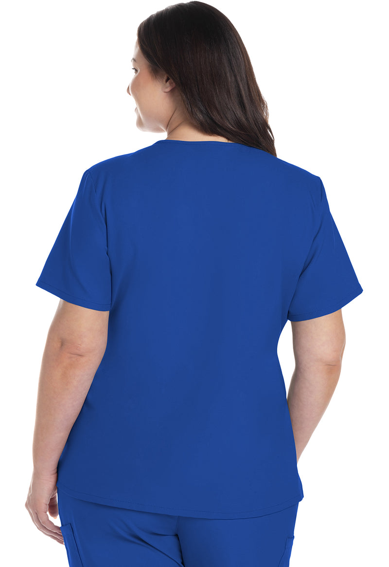 Royal - Cherokee WW Originals Ultra Women Scrub Top - Back View