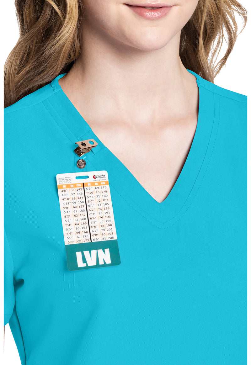 Turquoise - Women's V-Neck Scrub Top (View 2)