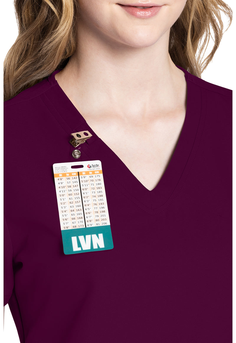 Wine - Women's V-Neck Scrub Top (View 2)