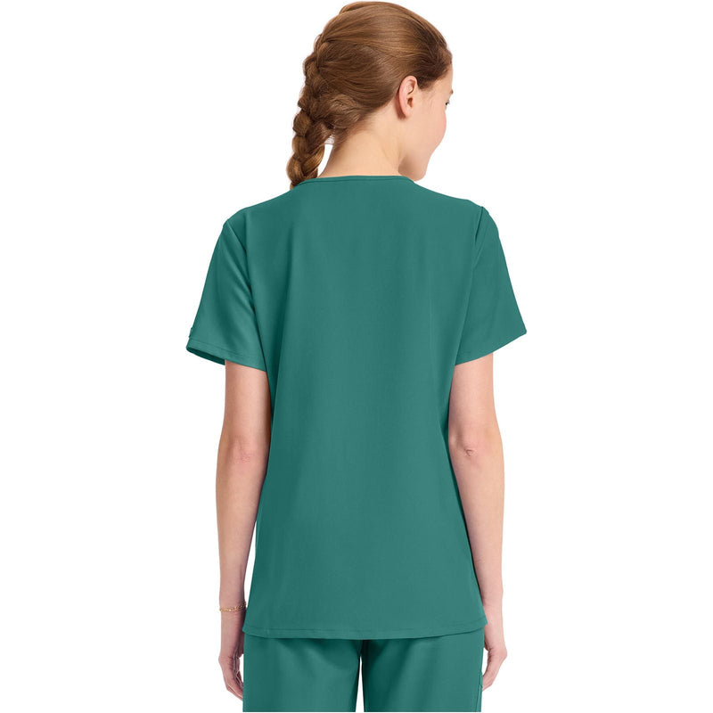 teal blue - Women's Tuck-in V-Neck Top