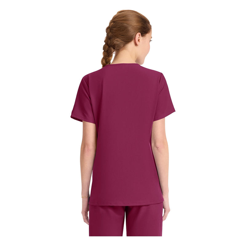 wine - Women's Tuck-in V-Neck Top
