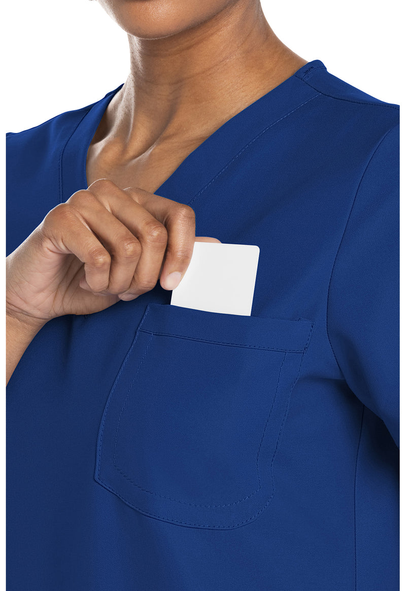 Galaxy Blue - Women's V-Neck Scrub Top (View 2)