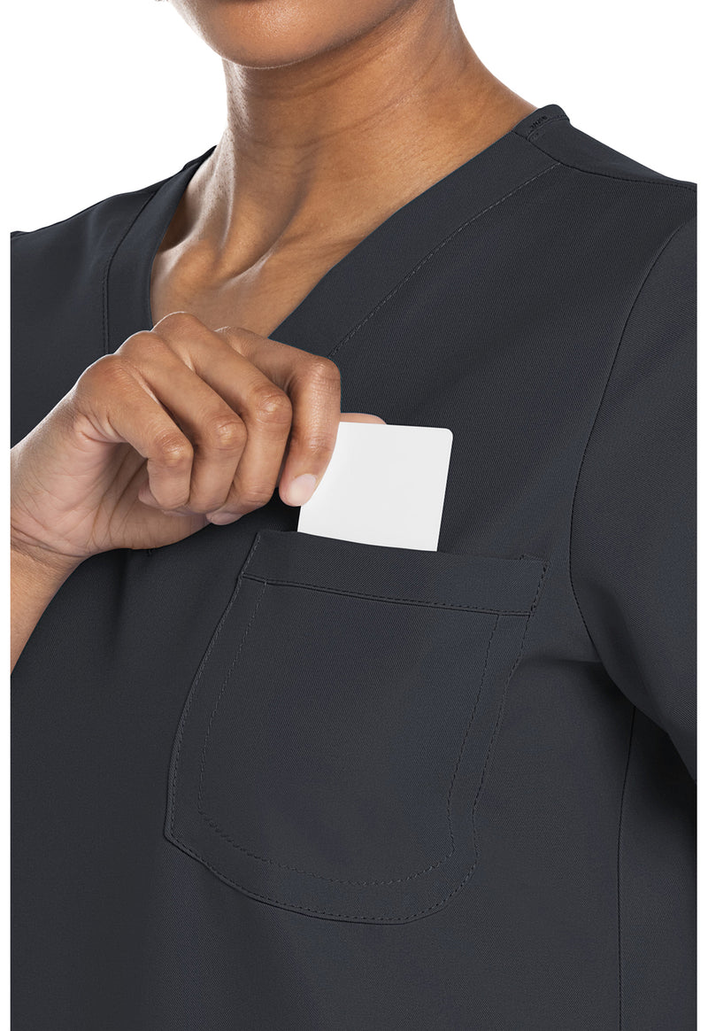 Pewter - Women's V-Neck Scrub Top (View 2)