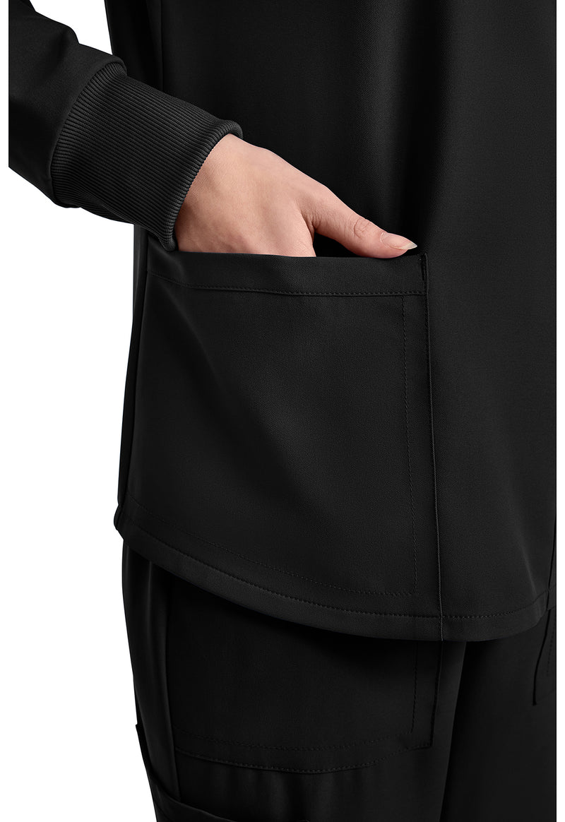 Black - Long Sleeve Modesty Top (View 3)