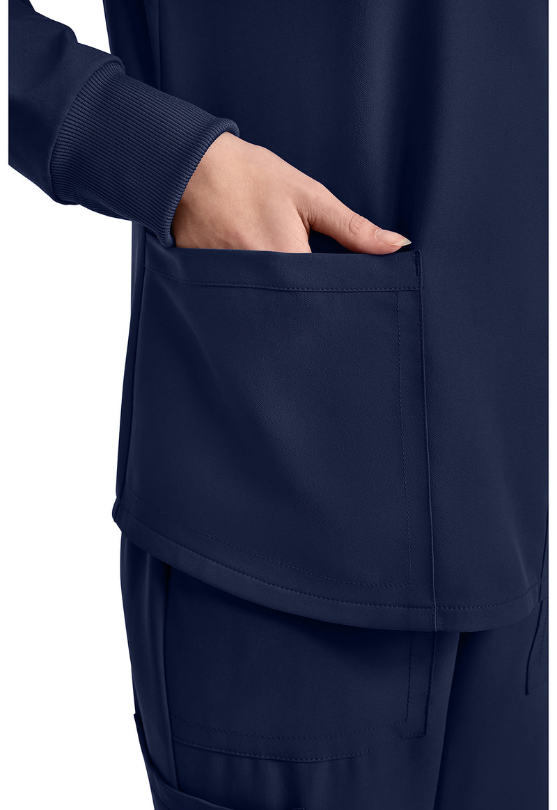Navy - Long Sleeve Modesty Top (View 3)