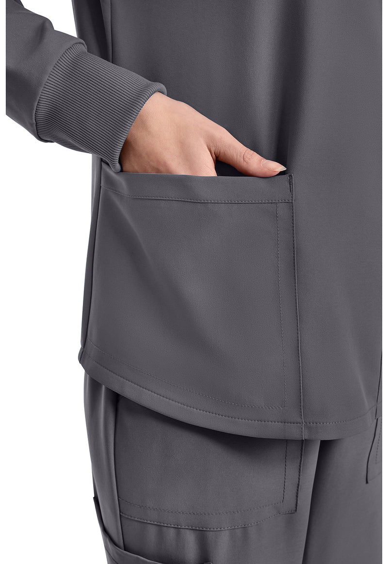 Pewter - Long Sleeve Modesty Top (View 3)