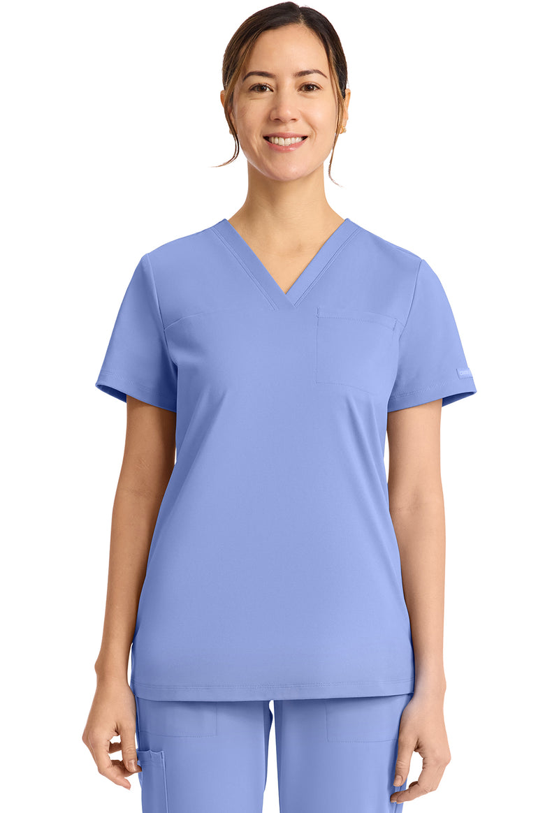 Ciel - Cherokee Achieve Women Scrub Top - Front View