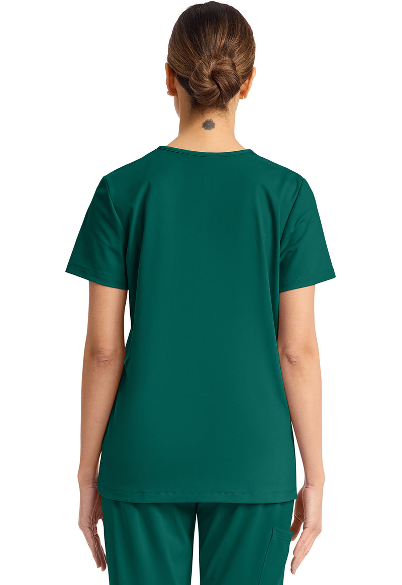 HUNTER - Cherokee Achieve Women Scrub Top - Back View