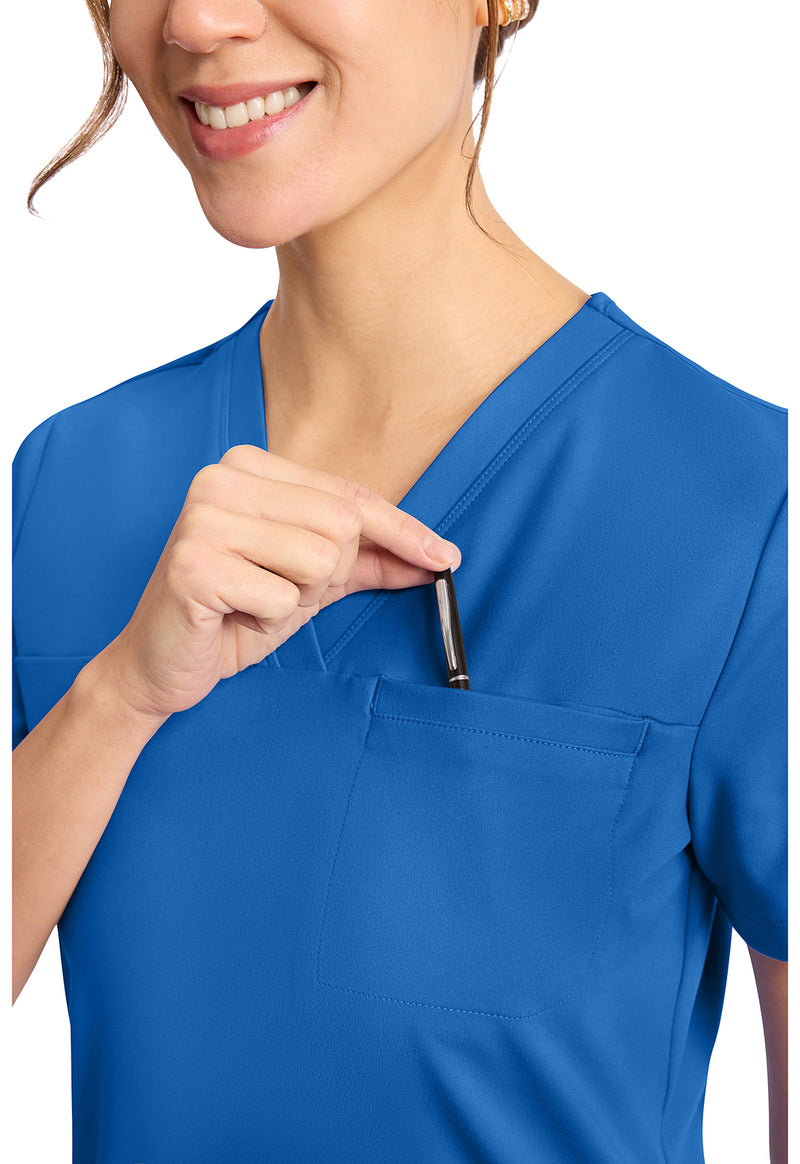 Royal - Women's Tuck in Scrub Top (View 3)
