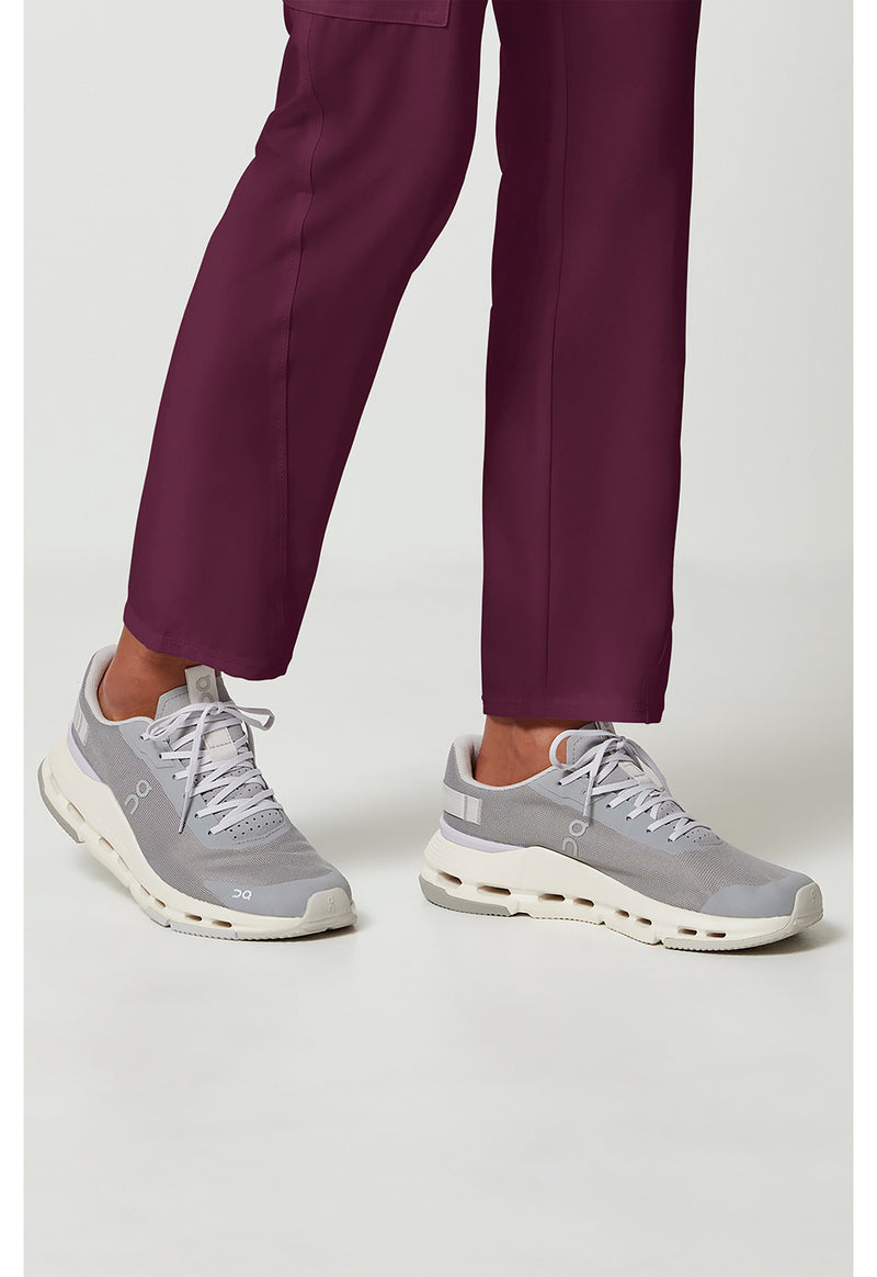 wine - Mid Rise Drawstring Tapered Leg Pant (View 4)