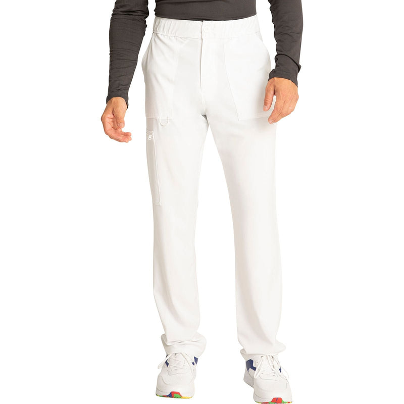 white - Men's Fly Front Cargo Pant