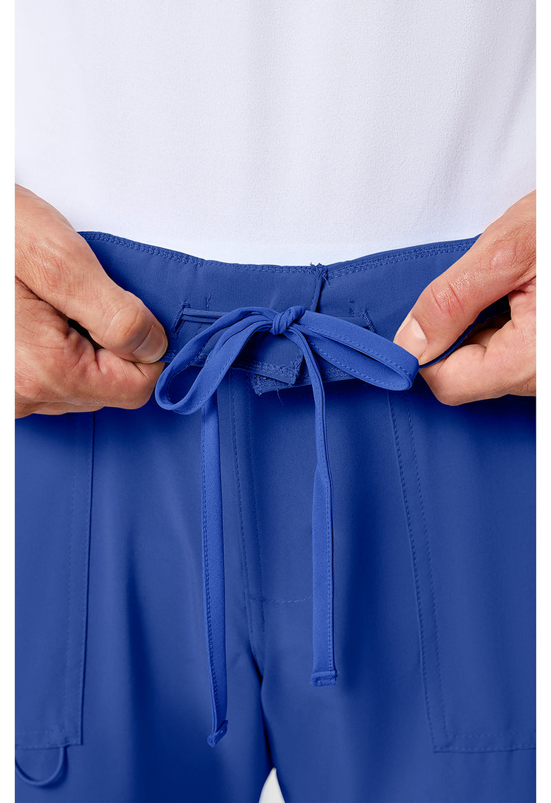 Galaxy Blue - Men's Fly Front Cargo Scrub Pants (View 2)