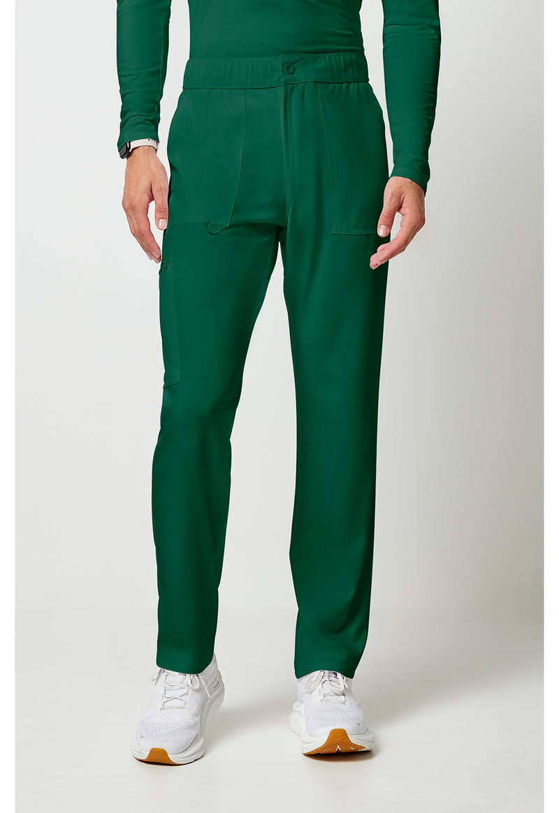 Hunter Green - Cherokee Allura Men Scrub Pants - Front View