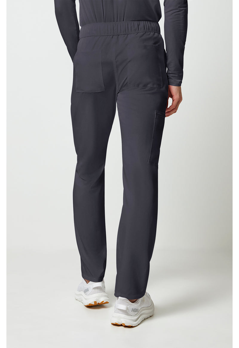 Pewter - Cherokee Allura Men Scrub Pants - Back View